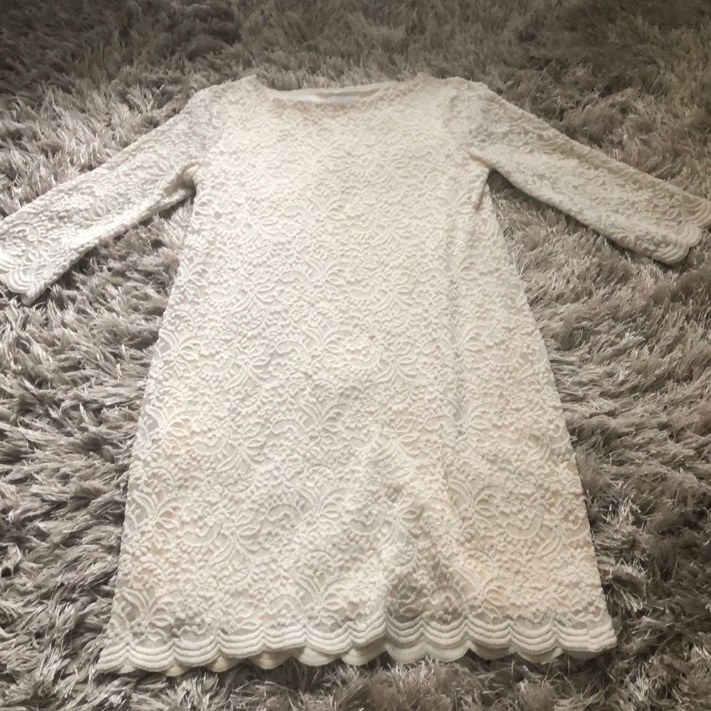 Charter club Cream lace styled dress